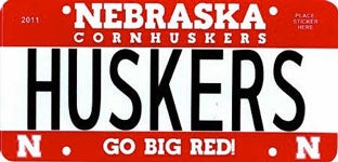 Nebraska 2011 Husker Series license plate design