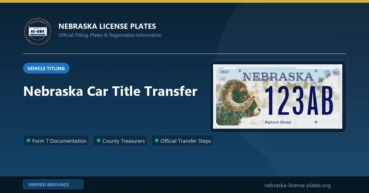 Nebraska Car Title Transfer