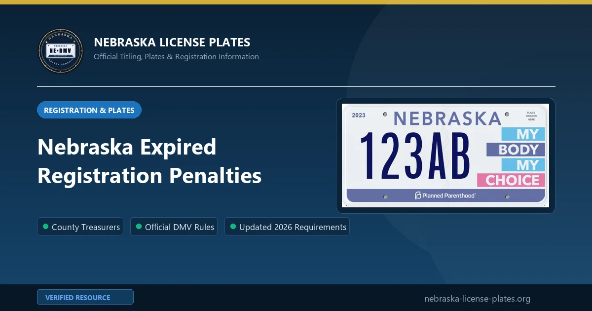 Nebraska Expired Registration Penalties