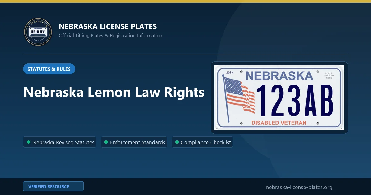 Nebraska Lemon Law Rights Details